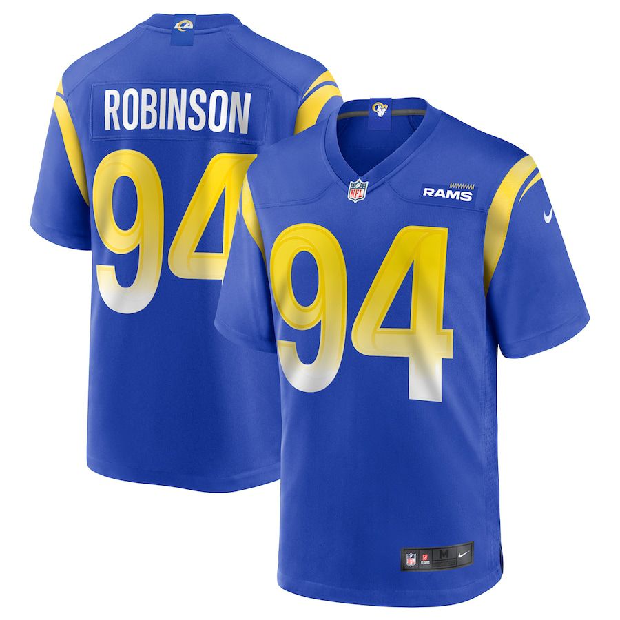 Men Los Angeles Rams #94 AShawn Robinson Nike Royal Game NFL Jersey->los angeles rams->NFL Jersey